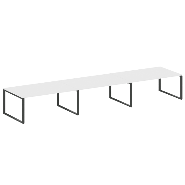 Переговорный стол 3 столешницы Metal System Style БО.ПРГ-3.5 5400x1235x750