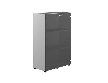 Шкаф средний, стекло темно-серое без рамы Z2 COEV86M 860x450x1310