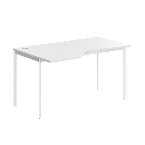 Стол эргономичный левый Имаго-С CA-2SL 1400x900x755 (БелыйБелый)