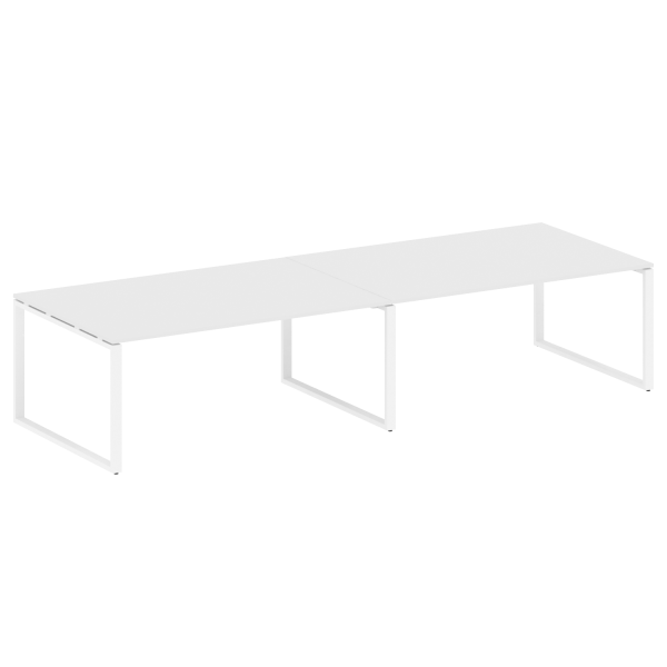 Переговорный стол 2 столешницы Metal System Style БО.ПРГ-2.5 3600x1235x750