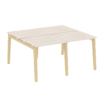 Рабочая станция на деревянных опорах Onix Wood OW.D.RS-4.0.7 1560x1475x750