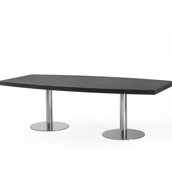 Стол для переговоров Titano TI12E240122W8Z 2400x1200x740 (Черное деревоСерый)