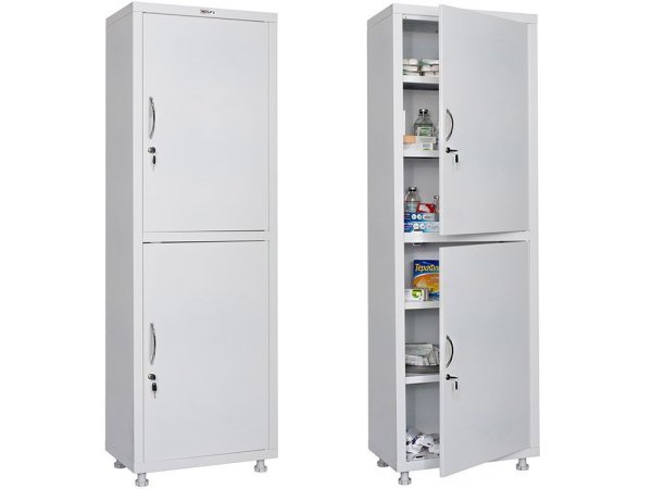 Медицинский шкаф HILFE МД 1 1760/SS (Белый)