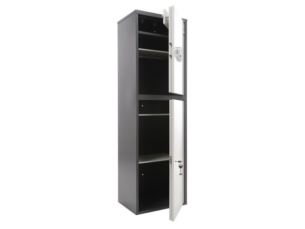 Бухгалтерский шкаф AIKO SL-150/2Т EL (Графит/Светло-серый)