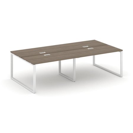 Рабочая станция 2-х сторонняя SN-6O.DRS-033 (2760х1232х750) (Вяз Благородный/Металл Белый)