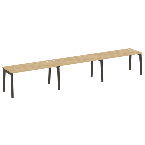 Рабочая станция на деревянных опорах Onix Wood OW.RS-3.4.8 4740x800x750