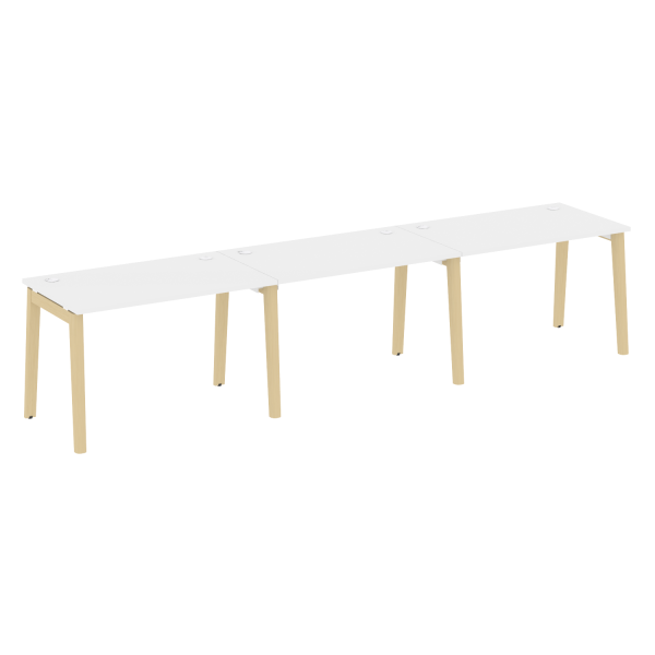 Рабочая станция на деревянных опорах Onix Wood OW.RS-3.2.7 3540x720x750
