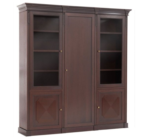 Шкаф комбинированный+гардероб L221 106 501.504.501/601.601.602 WAL 2210х500х2340 (Орех Танганьика)