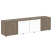 Тумба модульная белые двери LT-TS 4.5 2200x450x580